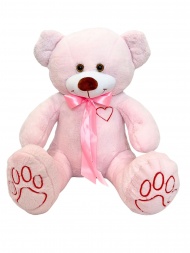 Мягкая игрушка Медведь Веня 55см розовый