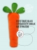 Мягкая игрушка подушка морковка большая 110 см BabyDream Улыбка