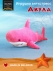 Игрушка мягконабивная Акула 150см / розовый