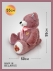 Игрушка детская мягконабивная Медведь с сердцем на груди 55см пудра